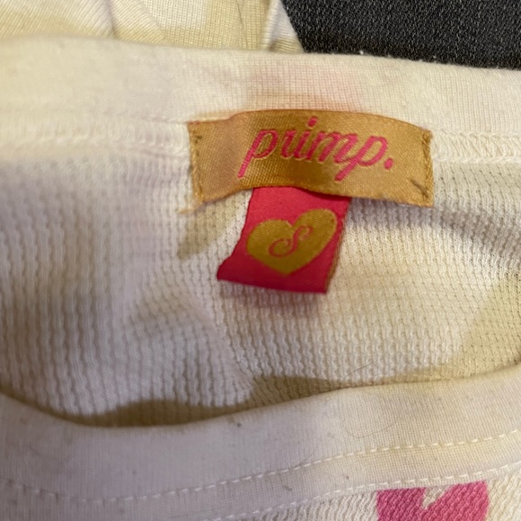 Y2K Rare Vintage Kitson Primp Breast Cancer Awareness (long sleeve) thermal - Picture 8 of 8